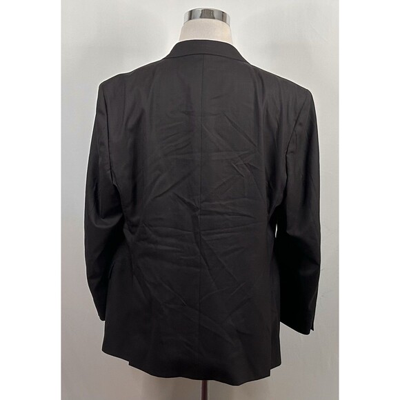 Joseph Abboud 48R Suit 40x30 Flat Front Brown Guabello Wool Two Button Vented - Picture 7 of 13